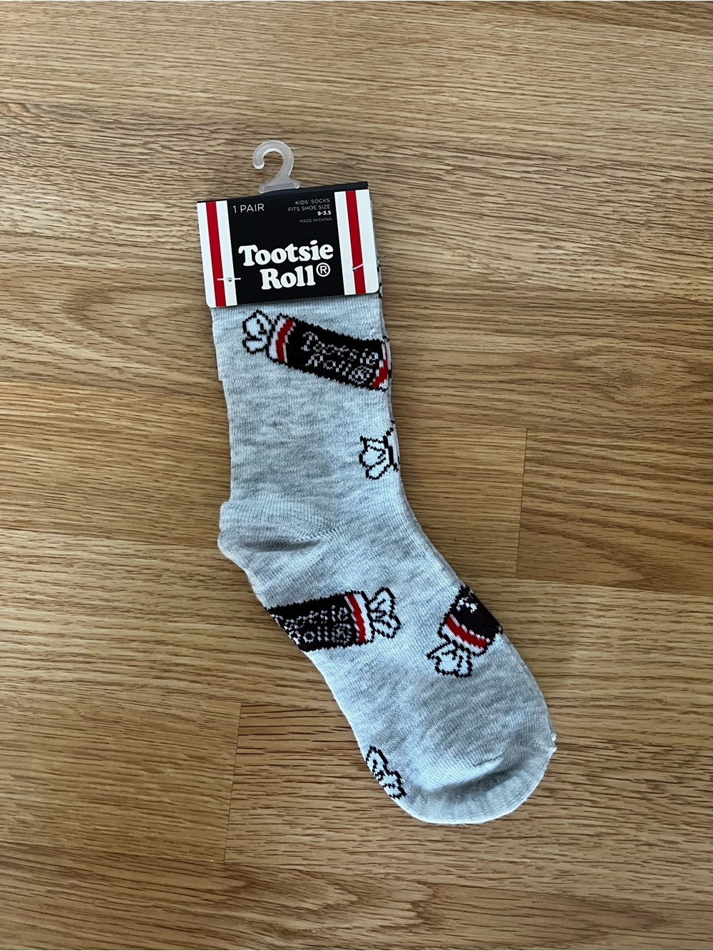 Gray Novelty Crew Socks Kids